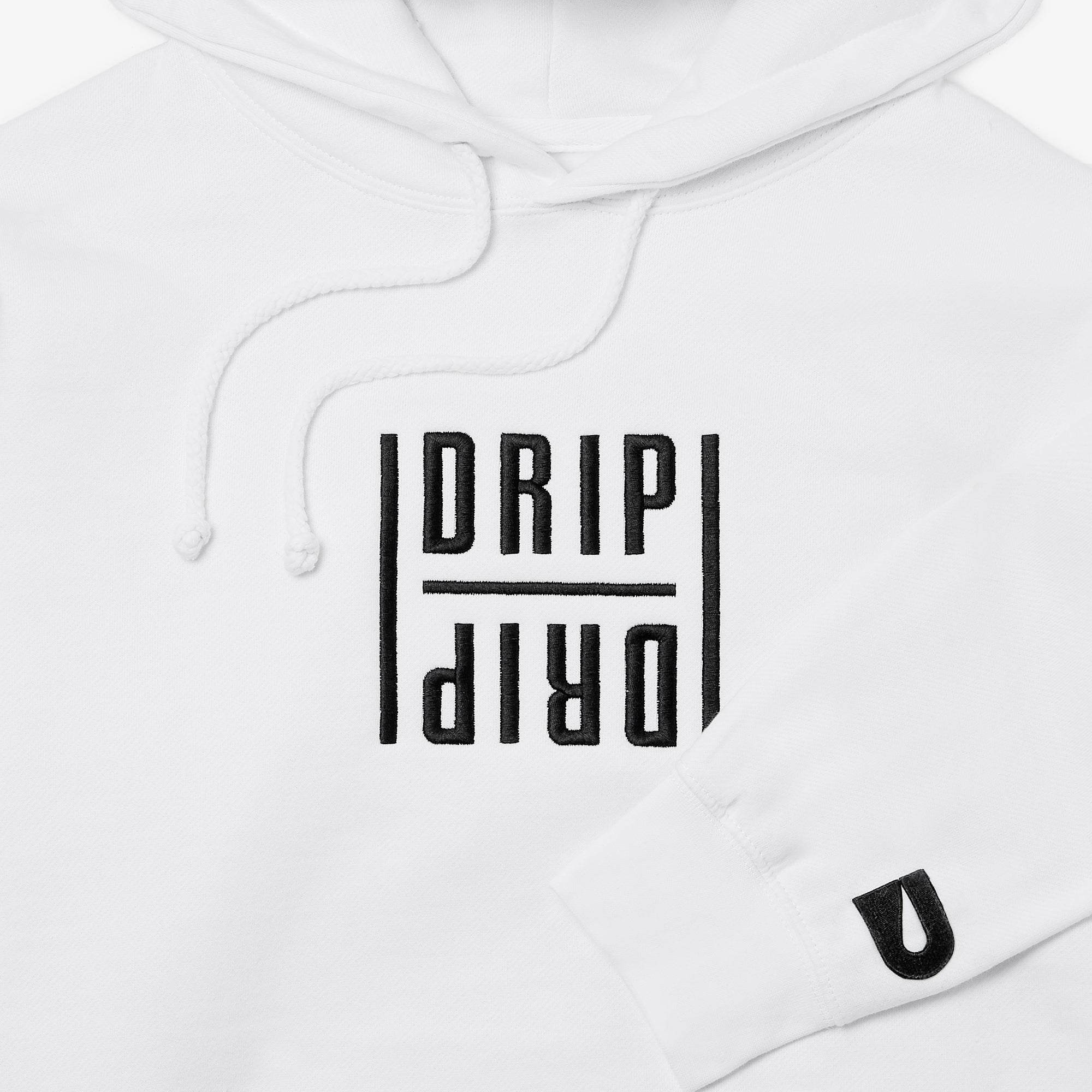 White drip hoodie sale