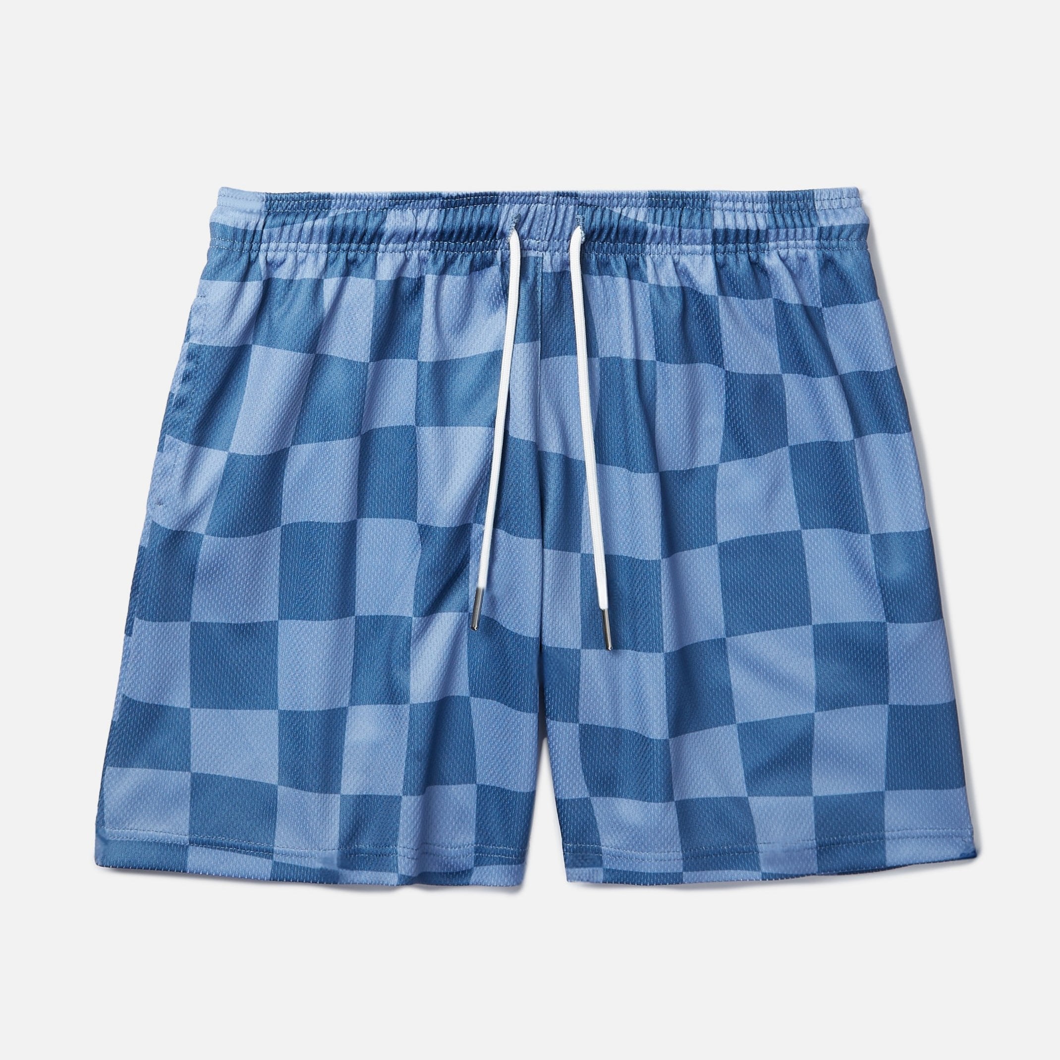 DENIM CHECKERBOARD SHORTS